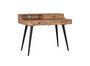 GINER Y COLOMER - Bureau en bois d'acacia et métal avec 3 tiroirs, dimensions 115x60x90 cm, couleur naturel - Matériel de bureau